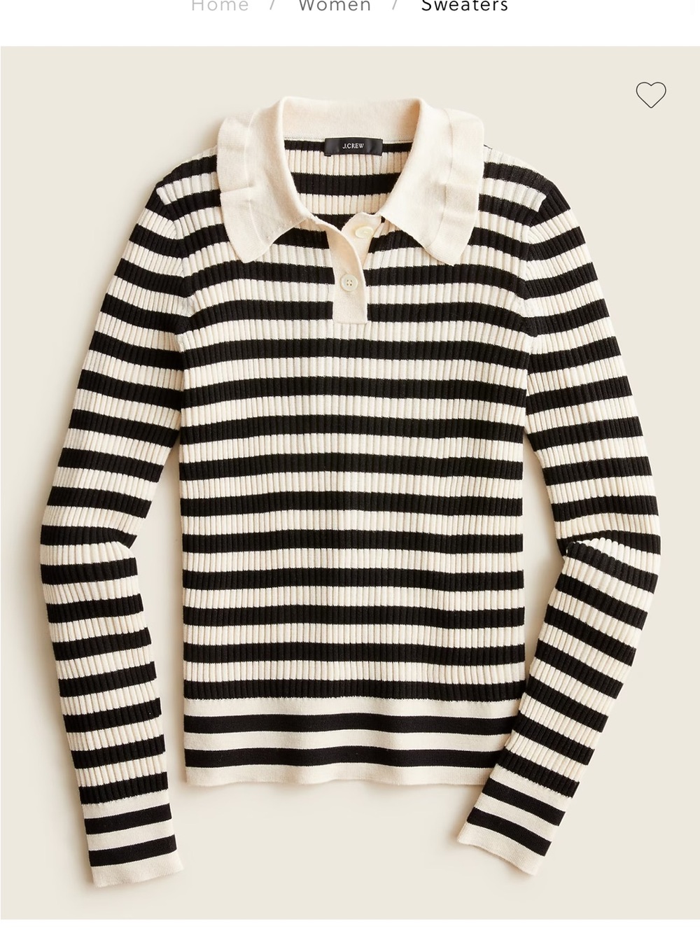 Jcrew ruffled collar ribbed merino wool sweater